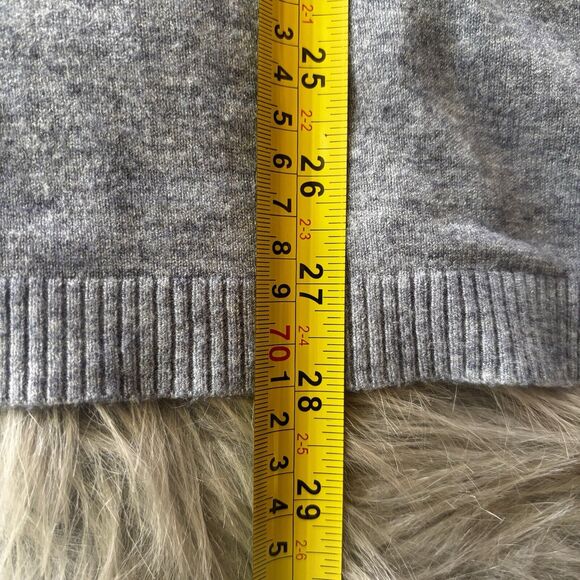 Cyrus Sweater Sz XL Turtleneck Ribbed Tunic Grey Winter Autumn Casual Knit Warm - Picture 8 of 9